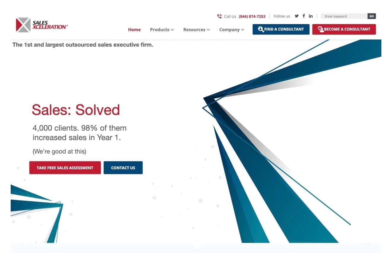 SalesXceleration first impression copywriting by Dean Waye