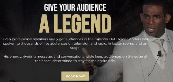 Deion Sanders LinkedIn content written by Dean Waye